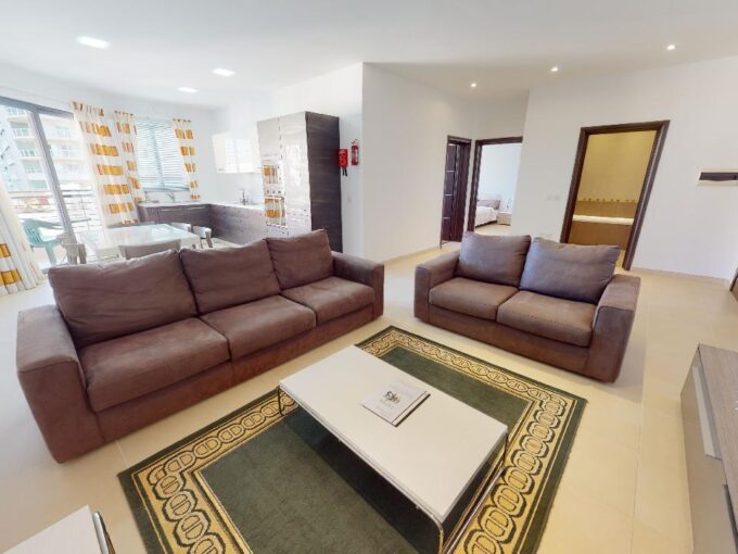 Sliema – Modern 5th floor 2 bedroom apartment in Tigne